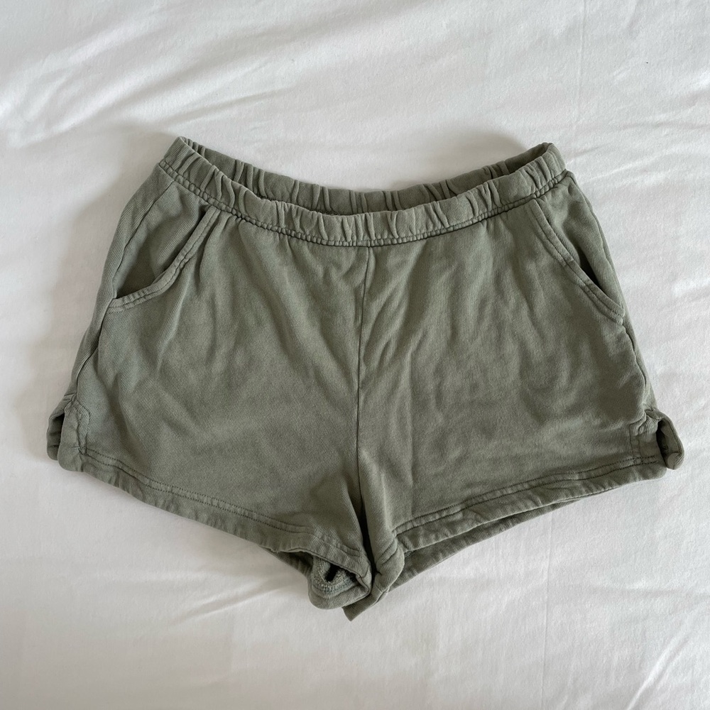 Aerie Olive Lounge Shorts